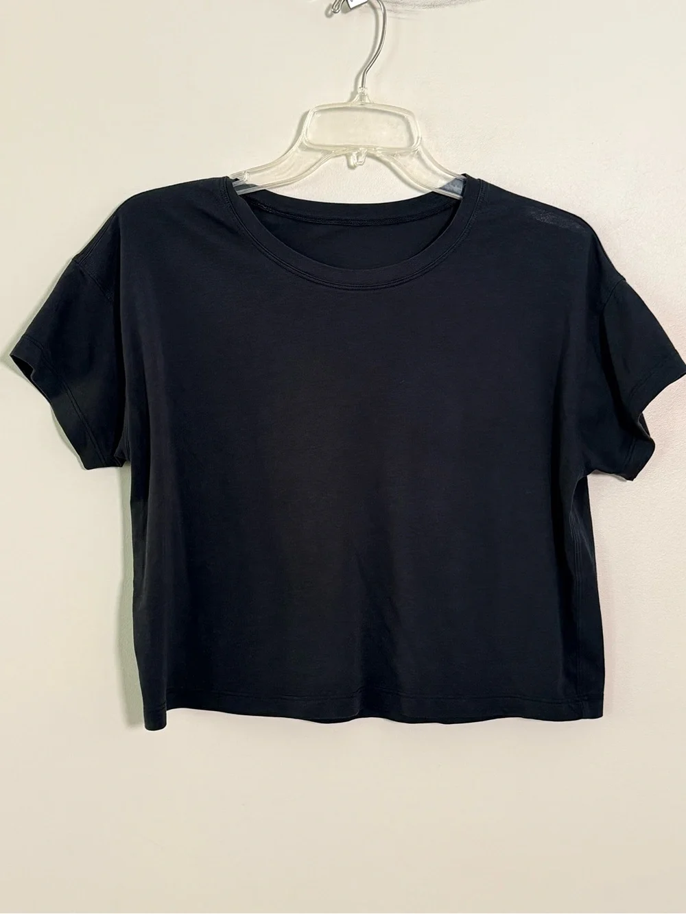 Lululemon Black Fast And Free Race Length Cropped Top, SIZE S, See Description - Picture 3 of 6